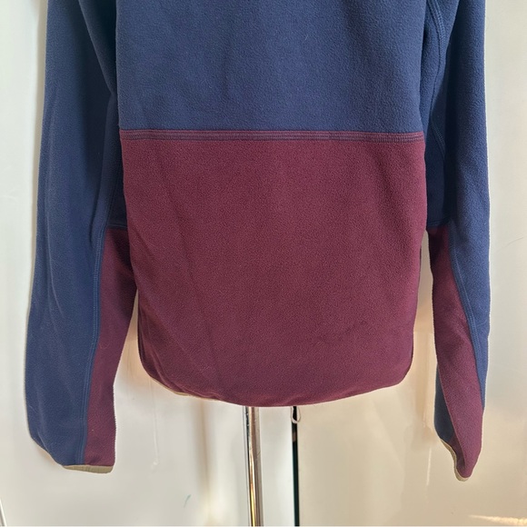 Marmot Rocklin 1/2 Zip Blue Red Fleece Sweatshirt Pullover sz M - Picture 9 of 12